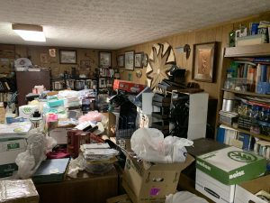 Clutter on the inside of an inherited property in Columbus, Ohio.