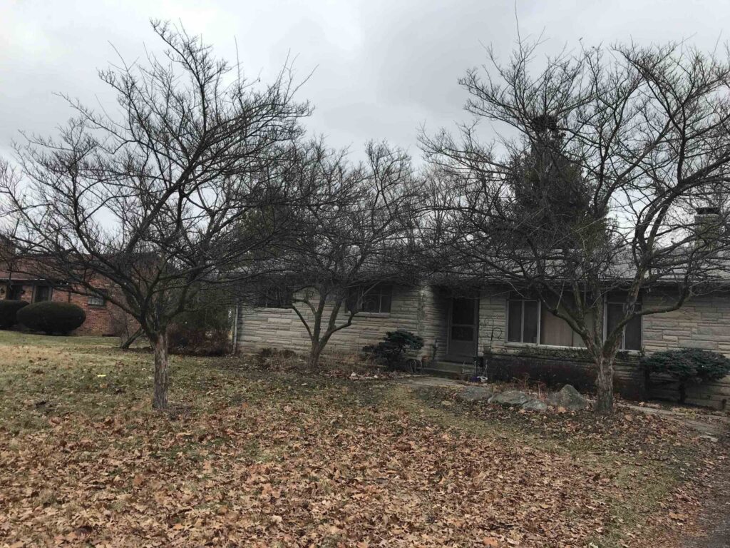 A ranch home in Ohio.